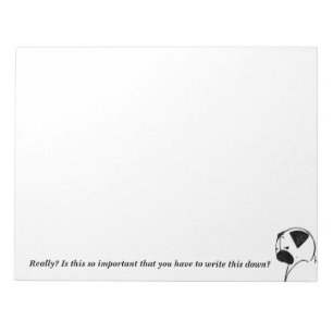 Mops Stink Eye Notizblock