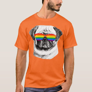 Mops-Stolz-Sonnenbrille T-Shirt
