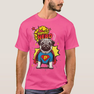 Mops Super Hero T-Shirt