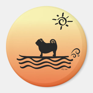 Mops Surf Magnet