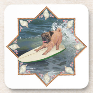 Mops-Surfer-Typ Getränkeuntersetzer