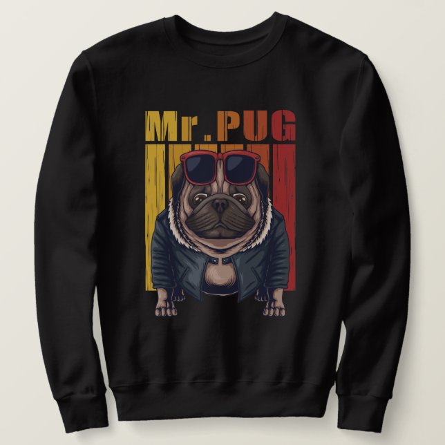 Mops Sweatshirt (Design vorne)