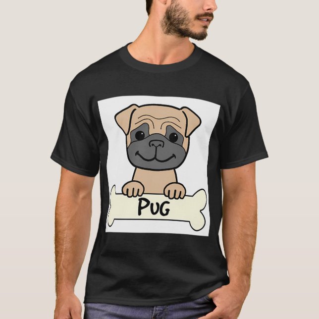 Mops T-Shirt (Vorderseite)