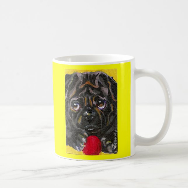 Mops-Tasse Kaffeetasse (Rechts)