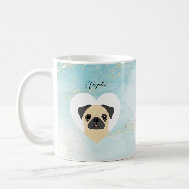 Mops-Tasse Kaffeetasse (Links)