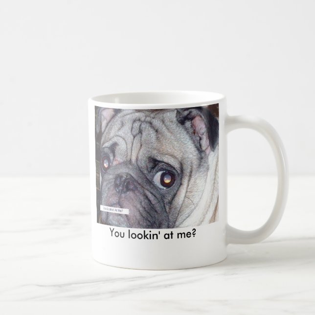 Mops-Tasse Kaffeetasse (Rechts)