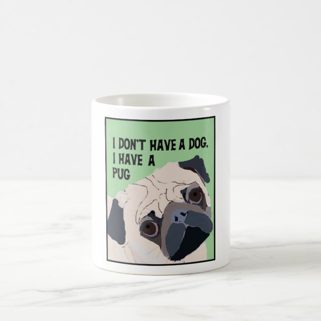 Mops-Tasse Kaffeetasse (Mittel)