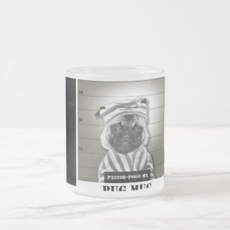 Mops-Tasse Mattglastasse