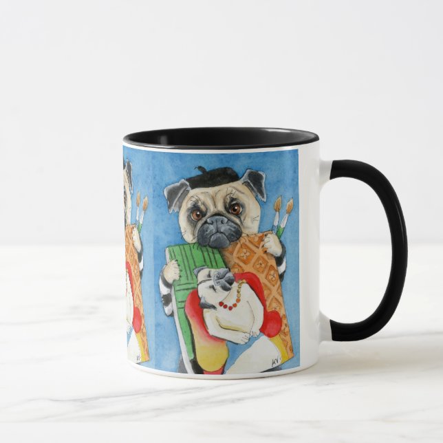 Mops-Tasse Tasse (Rechts)