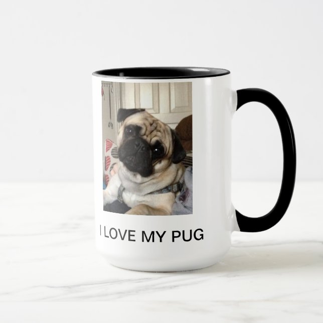 Mops-Tasse Tasse (Rechts)