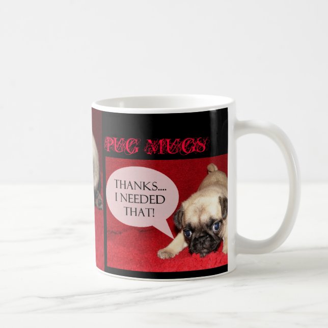 MOPS-TASSEN Caffinated Kaffeetasse (Rechts)