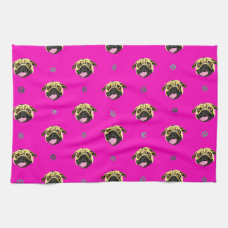 Mops Teetuch schockierend Rosa Geschirrtuch