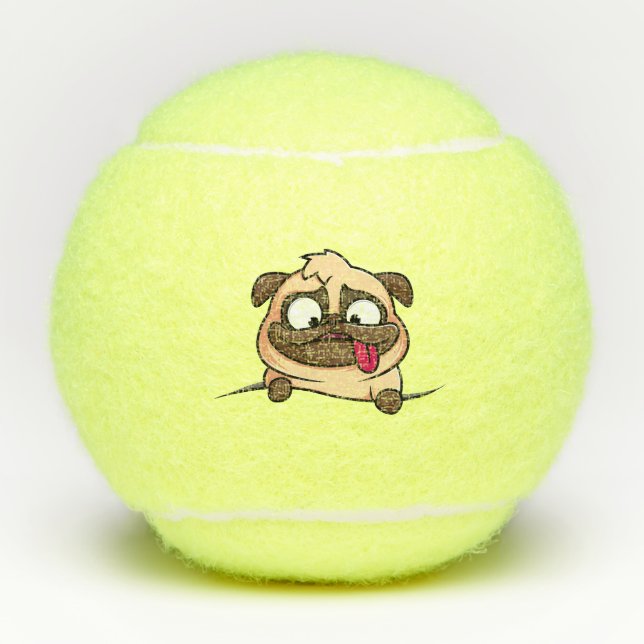 Mops Tennisbälle (Vorderseite)