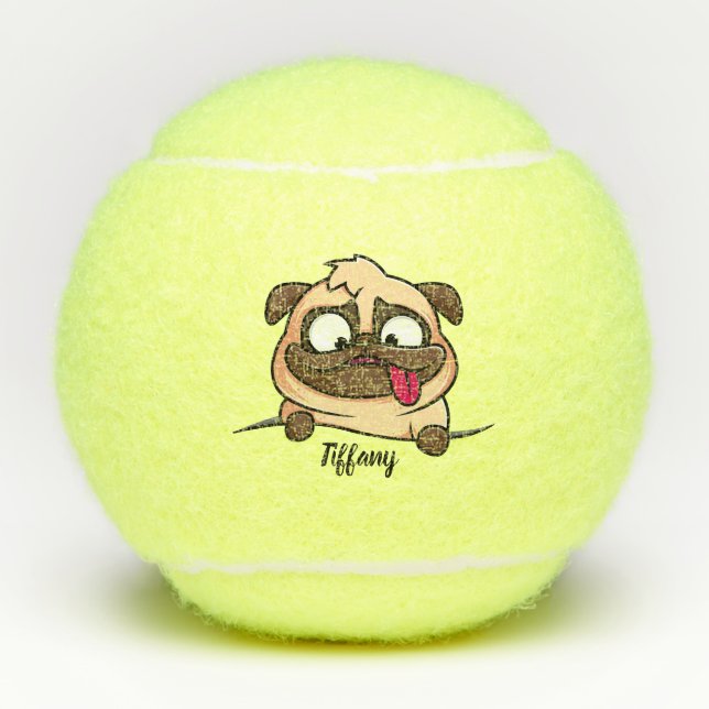Mops Tennisbälle (Vorderseite)