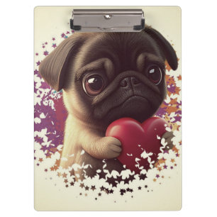 Mops, Tier, Natur Klemmbrett