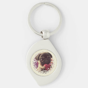 Mops, Tier, Natur Schlüsselanhänger