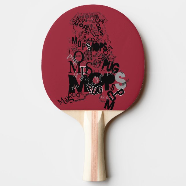 Mops Tischtennis Schläger (Rückseite)