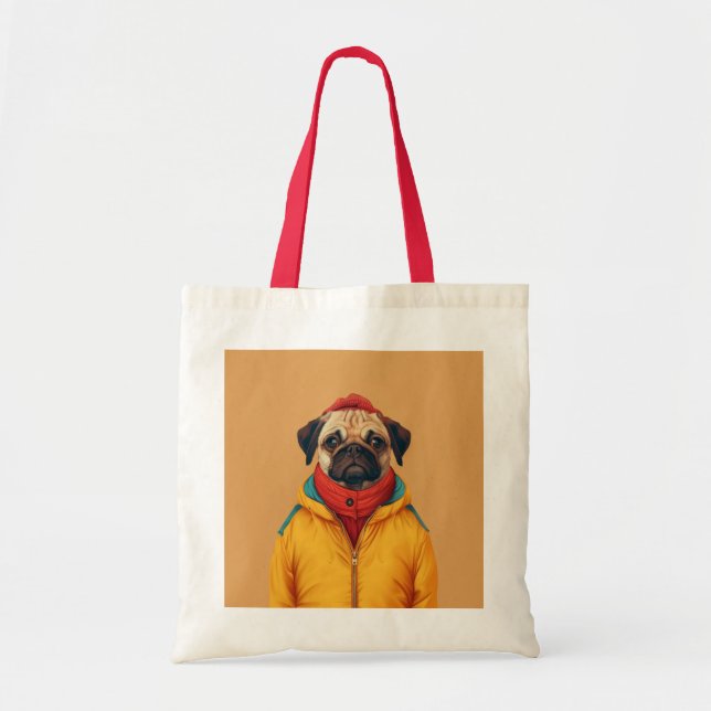 Mops Tote Tasche (Vorne)