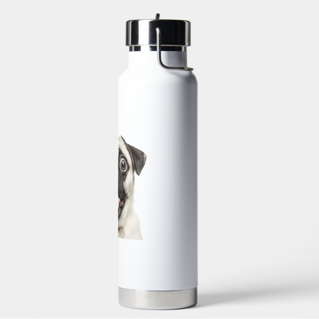 Mops Trinkflasche (Links)