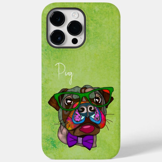 Mops Ugly Face Case-Mate iPhone Case (Rückseite)
