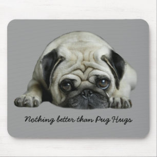 Mops umarmt Mousepad