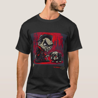 Mops und Dracula Graffiti-Kunst 11 T-Shirt