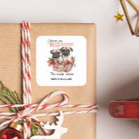 MOPS UND KISSEN FUNNY MERRY CHRISTMAS CUSTOM TEXT