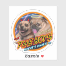 Mops- und Puggle-Aufkleber
