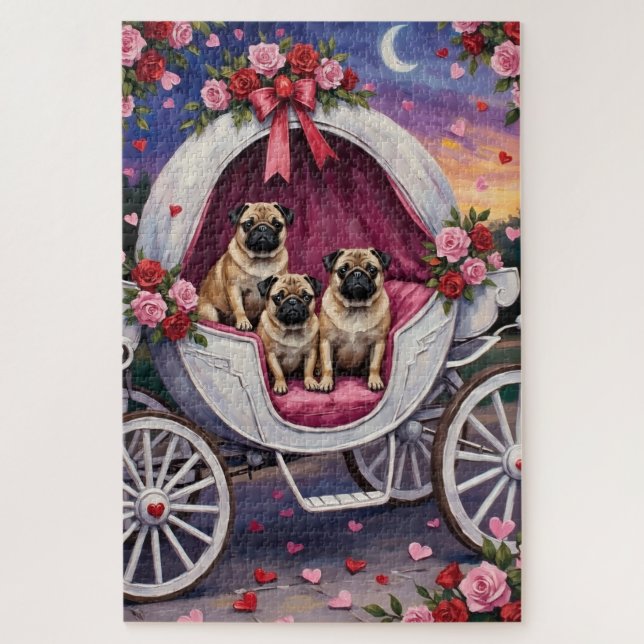 Mops Valentinstag (Vertikal)
