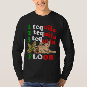 Mops Vater Funny Vatertag Geschenk 1 2 3 Tequila F T-Shirt