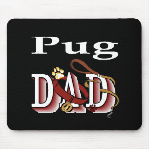 Mops Vater Geschenke Mousepad