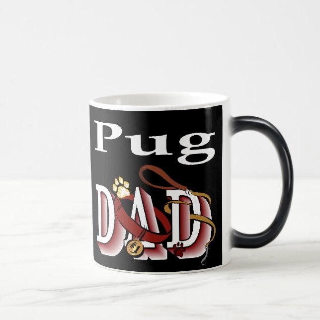 Mops Vater Geschenke Verwandlungstasse (Rechts)