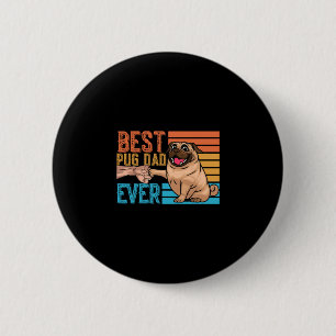 Mops-Vater jemals Vatertag Daddy Papa Mops  Button