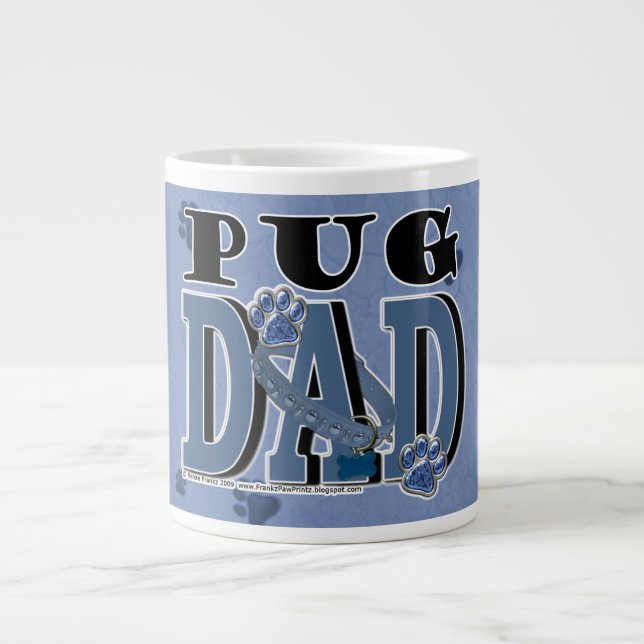 Mops VATER Jumbo-Tasse (Vorderseite)
