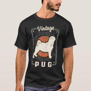 Mops Vintage Retro Klassiker Hunde Liebe 1 T-Shirt