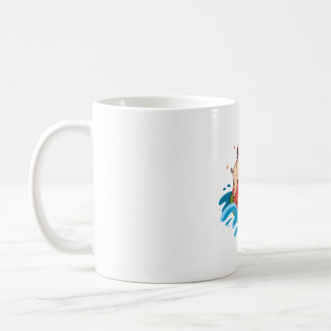 Mops Watermelon Kaffeetasse (Links)