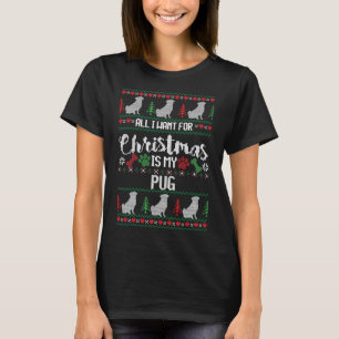 Mops, Weihnachten, Mops Pullover, Mops Shirt, Weih T-Shirt