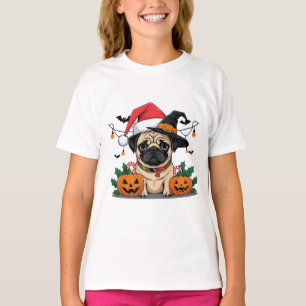 Mops Weihnachten - Niedlicher Urlaub Hund T - Shir T-Shirt