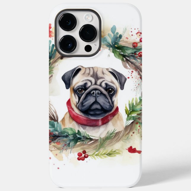 Mops Weihnachtsfest Case-Mate iPhone 14 Pro Max Hülle (Rückseite)