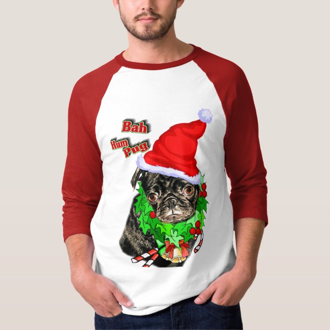 Mops Weihnachtsgeschenke T-Shirt (Vorderseite)