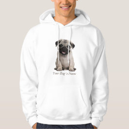 Mops Welpe Color Silhouette Hoodie