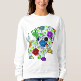 Mops-Welpe - gefärbt Sweatshirt