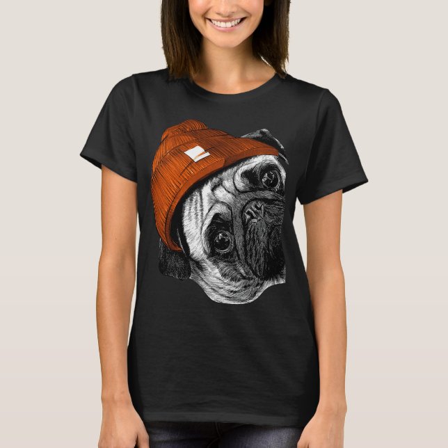 Mops Welpe Mops Vater Mops Mama Mops Lver Pet Clas T-Shirt (Vorderseite)