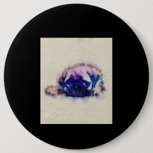 Mops Welpe Sketch Mops Hunde Liebhaber Geschenk Button