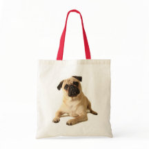 Mops Welpen Hund Leinwand Totbeutel