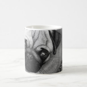 Mops-Welpen-Hundekunst Kaffeetasse