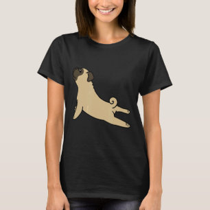 Mops Yoga Pose Funny Dog Geschenk T-Shirt