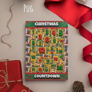 Mops-Zählung Weihnachten Adventskalender