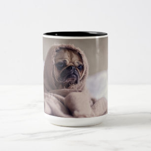 Mops Zweifarbige Tasse