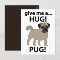 Mopschen gib mir einen Knuddel Lustiger Mops